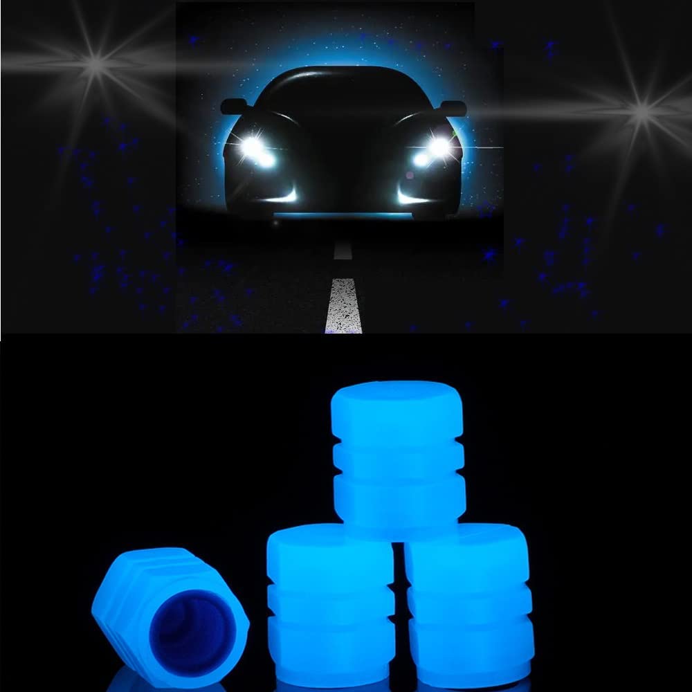 UNIVERSAL FLUORESCENT CAR TIRE VALVE CAP