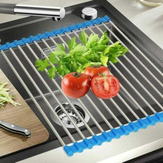 Roll-up Over Sink Dish Drying Rack