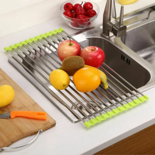 Roll-up Over Sink Dish Drying Rack