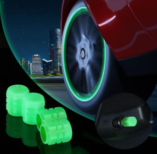 UNIVERSAL FLUORESCENT CAR TIRE VALVE CAP